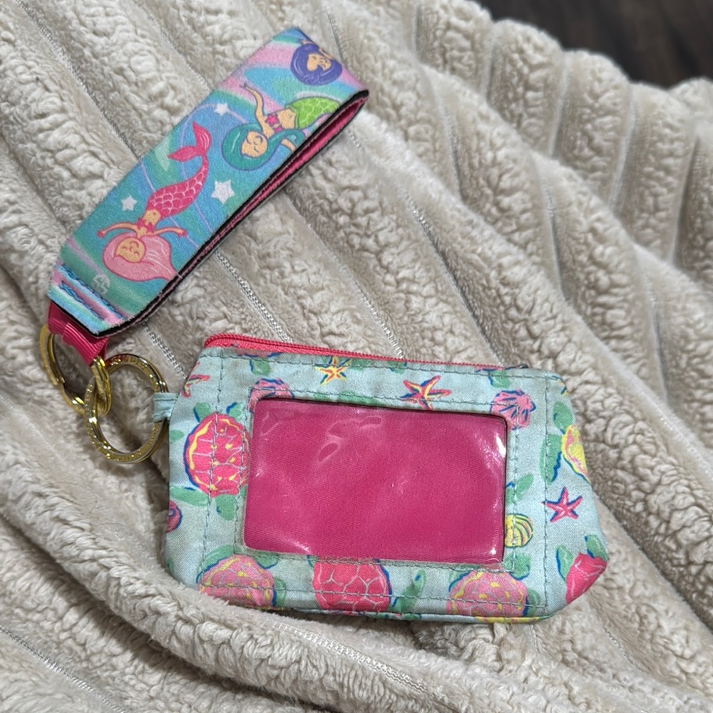 🚨 1 HOUR SALE - Simply Southern Mermaid turtle Print Wristlet